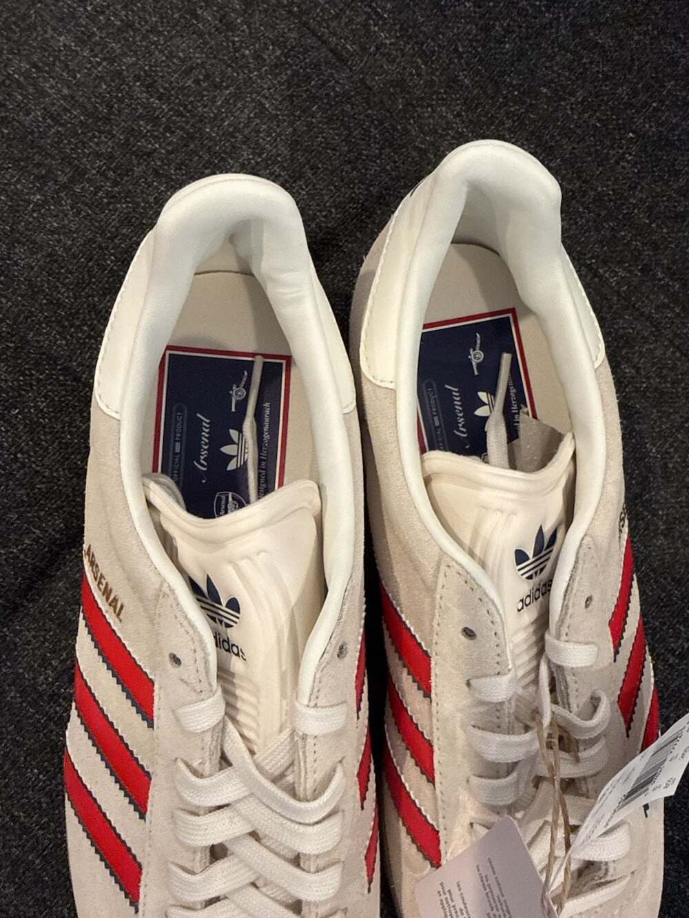 Adidas Originals Arsenal FC Gazelle Terrace Icons Sneakers - Picture 8 of 9